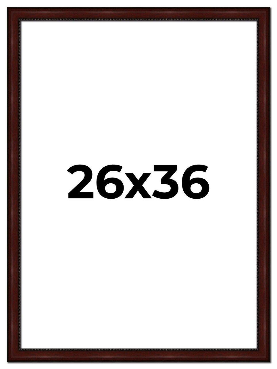 Distressed Brown Picture Frame - UV Acrylic, Foam Board Backing, Hanging Hardware